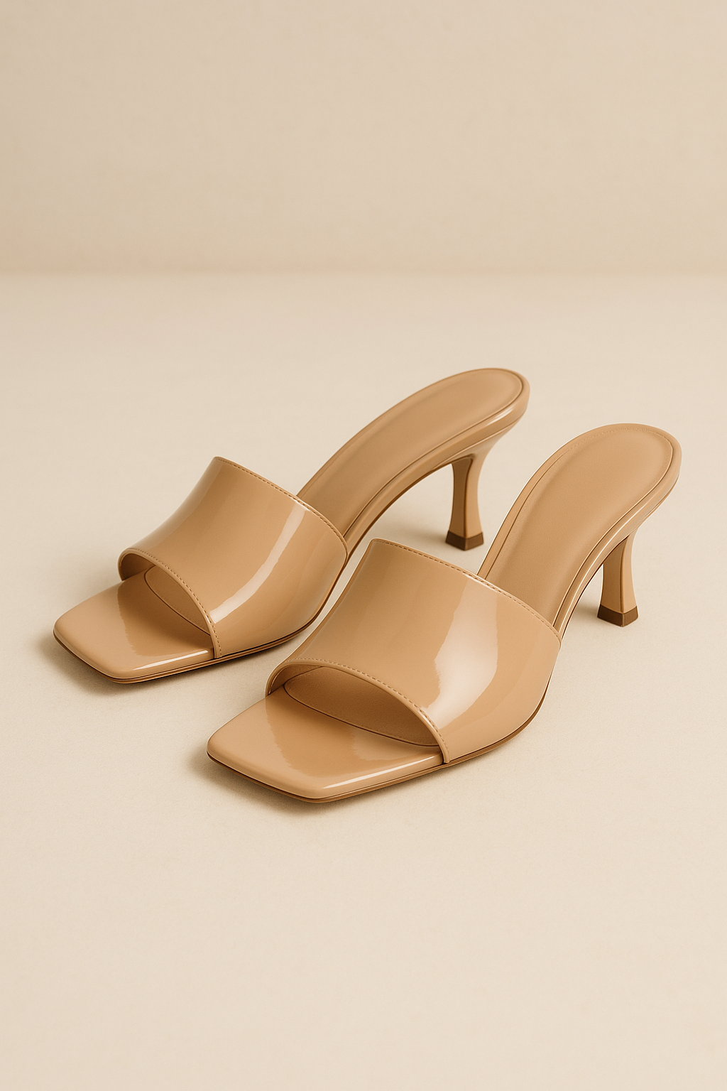 Nude High Heel Sandals Minimalist Nude minimalist high heel sandals for women