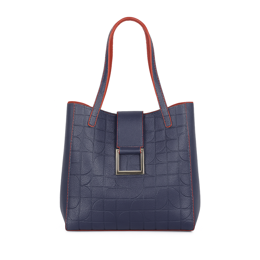 Bolso de mano azul y naranja Fashion Shoulder Bag for Women