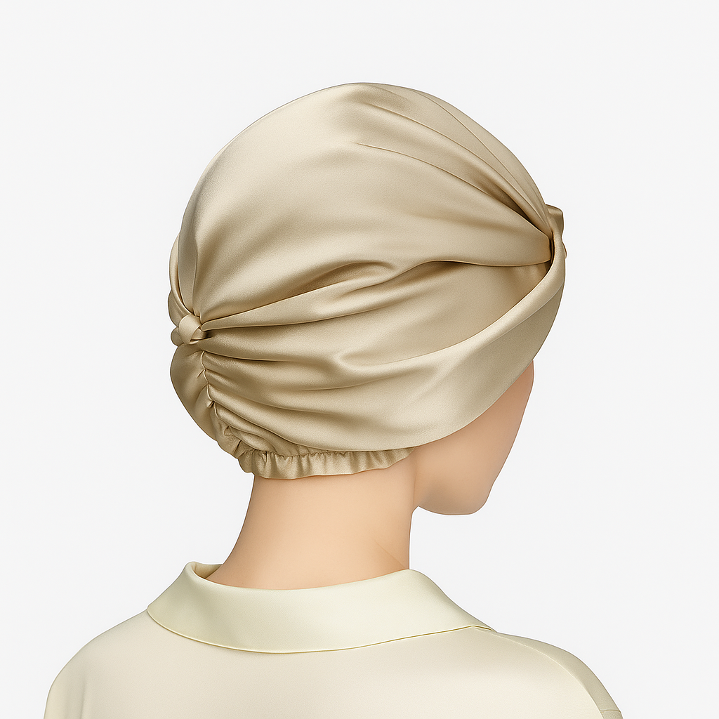 Natural Silk Hair Bonnet (Night Use)