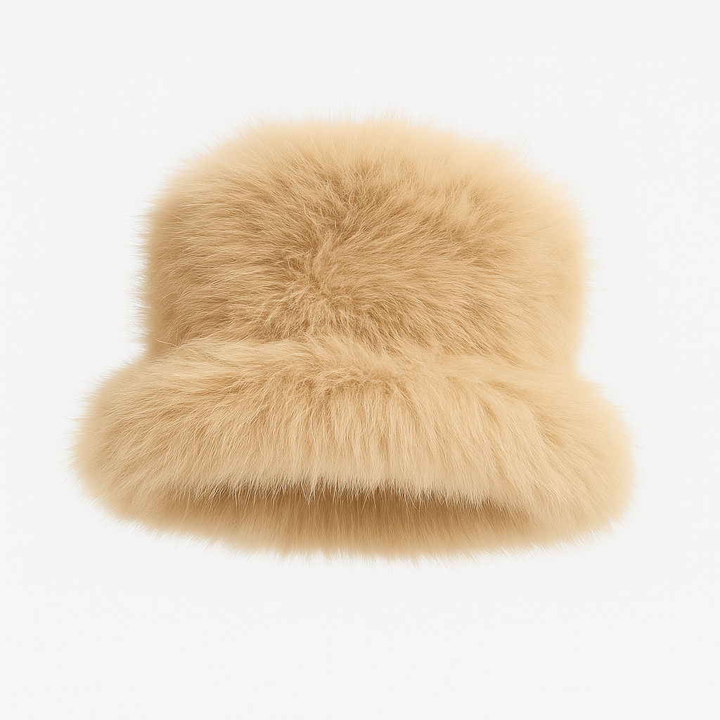 Plush Rabbit Fur Warm Hat for Women