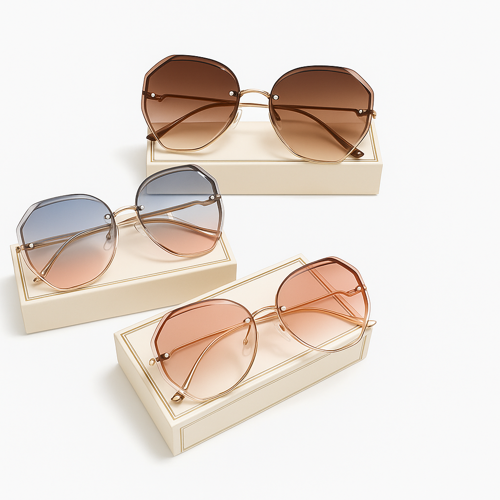 Classic Square Sunglasses (Retro Alloy)