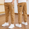 PANTALON MEN 2 Boys Casual Cotton Pants Lightweight Straight Leg Everyday Trousers